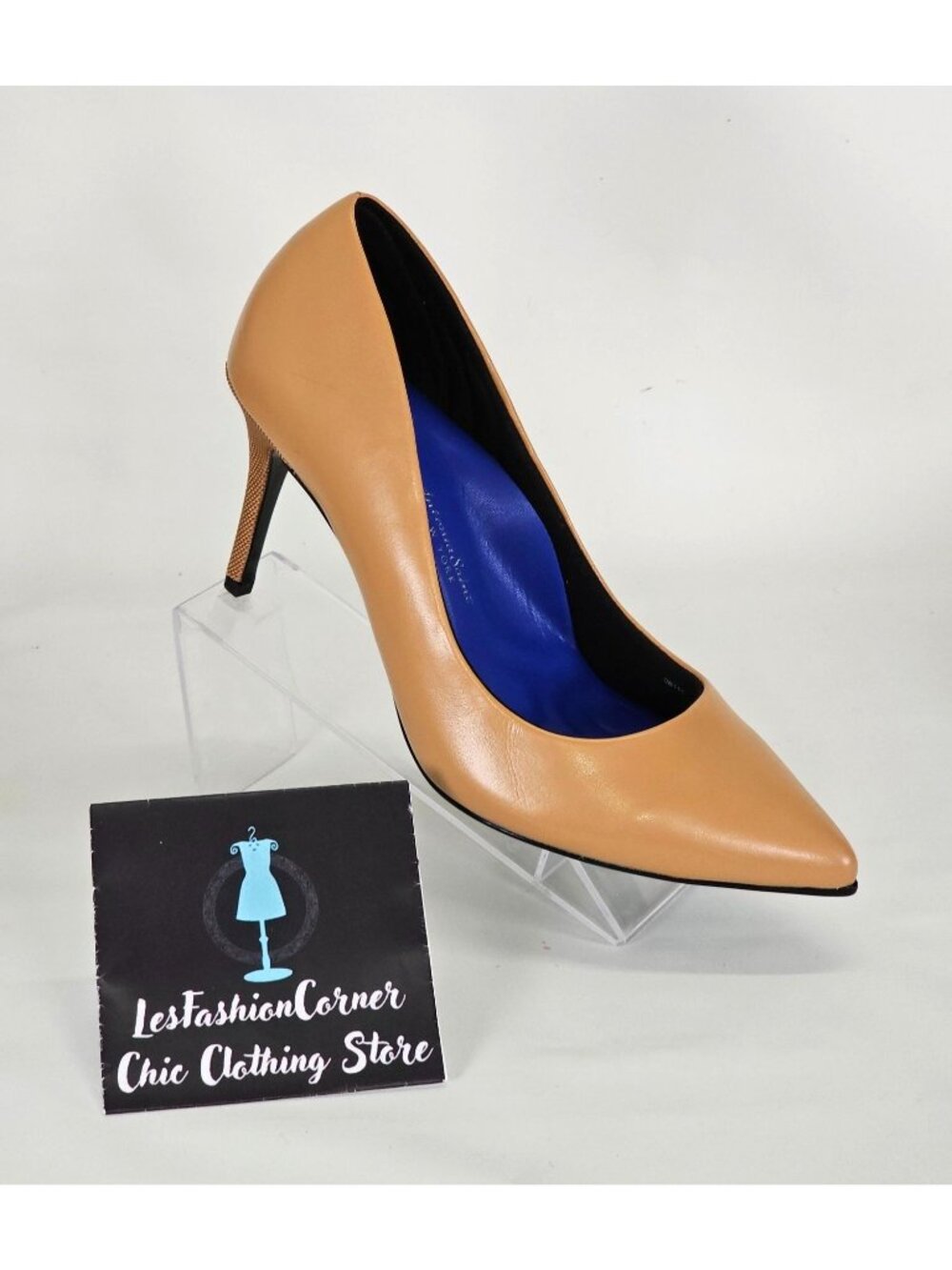 Antonia Saint NY Victoria Women's High Heel 3.5 Cushioned Nemi Tan Size 10 104 - Picture 13 of 16